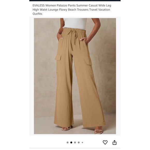 Evaless Wide‎ Leg Palazzo Pants Size Extra Large - Picture 6 of 7